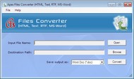 RTF to HTML software screenshot